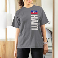Vintage Haitian Flag T Shirt For Women Proud Haitienne Haiti Independence 1804