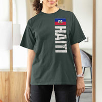 Vintage Haitian Flag T Shirt For Women Proud Haitienne Haiti Independence 1804