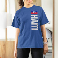 Vintage Haitian Flag T Shirt For Women Proud Haitienne Haiti Independence 1804
