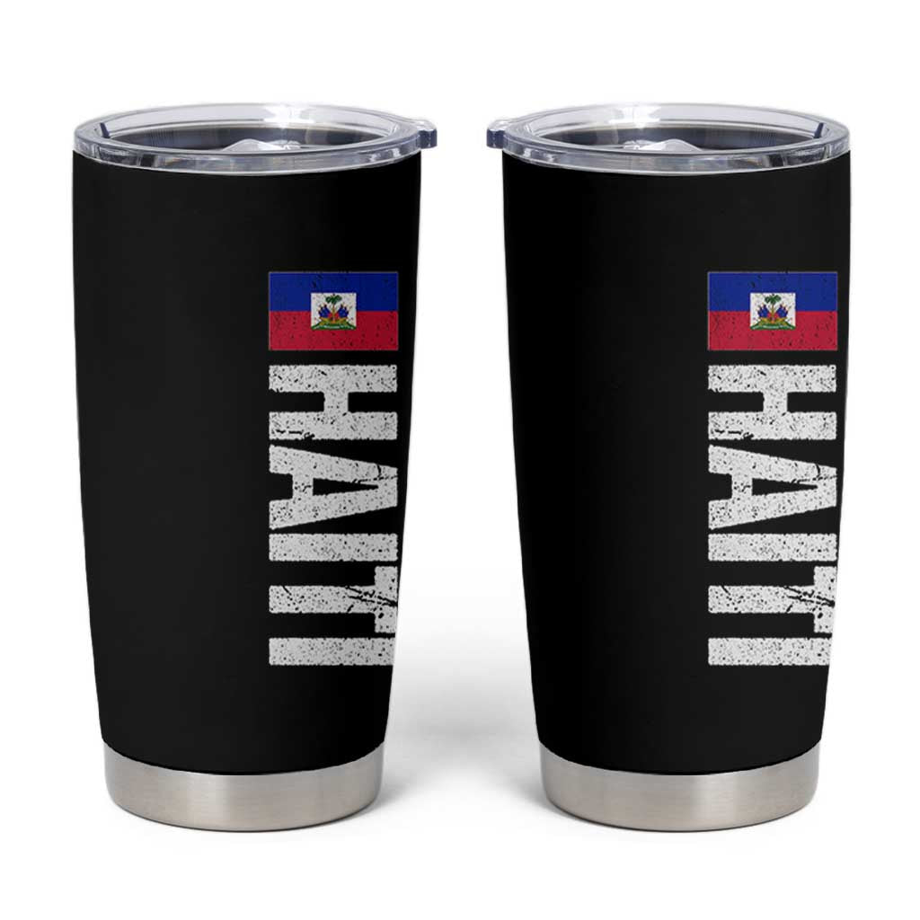 Vintage Haitian Flag Tumbler Cup Proud Haitienne Haiti Independence 1804