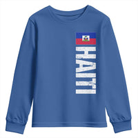 Vintage Haitian Flag Youth Sweatshirt Proud Haitienne Haiti Independence 1804