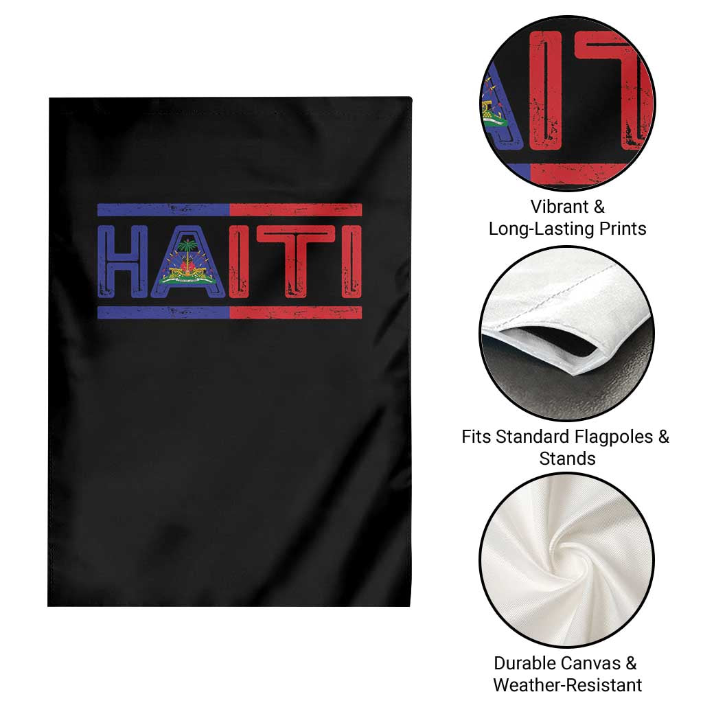 Haiti Flag Garden Flag Vintage Haitian Pride Ayiti Roots