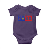 Haiti Flag Baby Onesie Vintage Haitian Pride Ayiti Roots