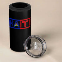 Haiti Flag 4 in 1 Can Cooler Tumbler Vintage Haitian Pride Ayiti Roots