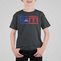 Haiti Flag T Shirt For Kid Vintage Haitian Pride Ayiti Roots