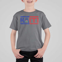 Haiti Flag T Shirt For Kid Vintage Haitian Pride Ayiti Roots