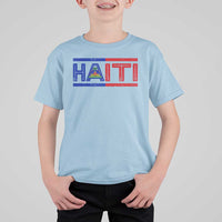 Haiti Flag T Shirt For Kid Vintage Haitian Pride Ayiti Roots