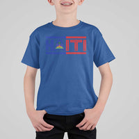 Haiti Flag T Shirt For Kid Vintage Haitian Pride Ayiti Roots