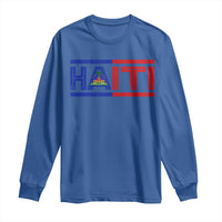 Haiti Flag Long Sleeve Shirt Vintage Haitian Pride Ayiti Roots