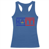 Haiti Flag Racerback Tank Top Vintage Haitian Pride Ayiti Roots