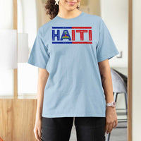 Haiti Flag T Shirt For Women Vintage Haitian Pride Ayiti Roots
