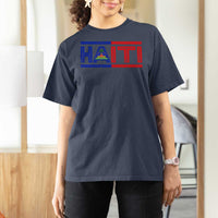Haiti Flag T Shirt For Women Vintage Haitian Pride Ayiti Roots