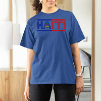 Haiti Flag T Shirt For Women Vintage Haitian Pride Ayiti Roots
