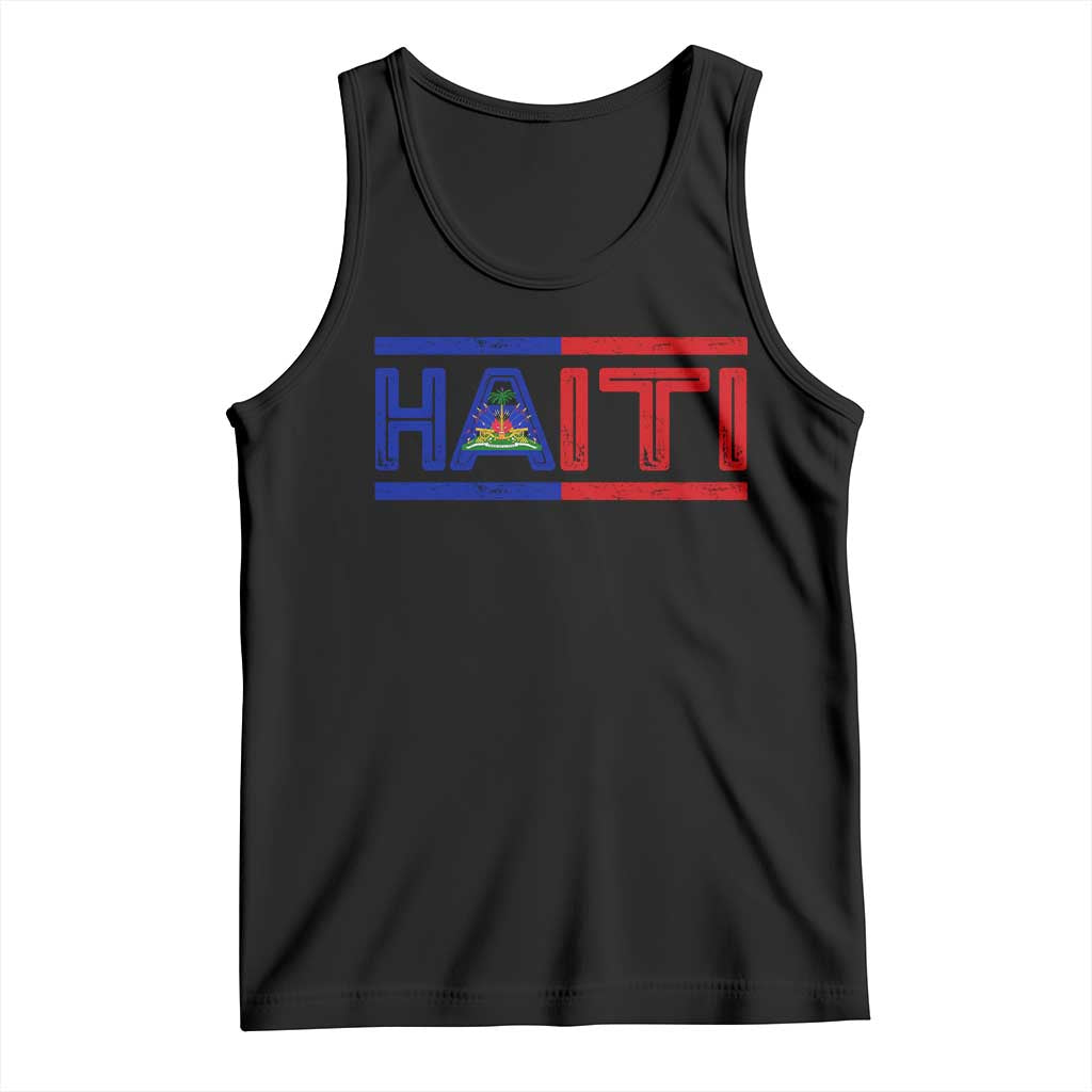 Haiti Flag Tank Top Vintage Haitian Pride Ayiti Roots