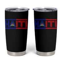 Haiti Flag Tumbler Cup Vintage Haitian Pride Ayiti Roots