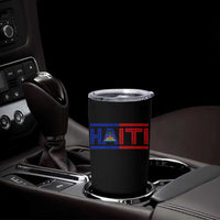 Haiti Flag Tumbler Cup Vintage Haitian Pride Ayiti Roots