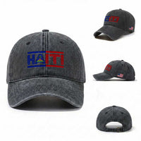 Haiti Flag Washed Cotton Baseball Cap Vintage Haitian Pride Ayiti Roots