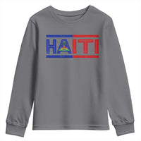 Haiti Flag Youth Sweatshirt Vintage Haitian Pride Ayiti Roots