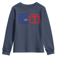 Haiti Flag Youth Sweatshirt Vintage Haitian Pride Ayiti Roots