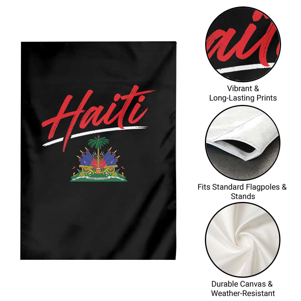 Retro Haiti Garden Flag Haitian Gift Ayiti Roots