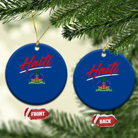 Retro Haiti Ceramic Ornament Haitian Gift Ayiti Roots