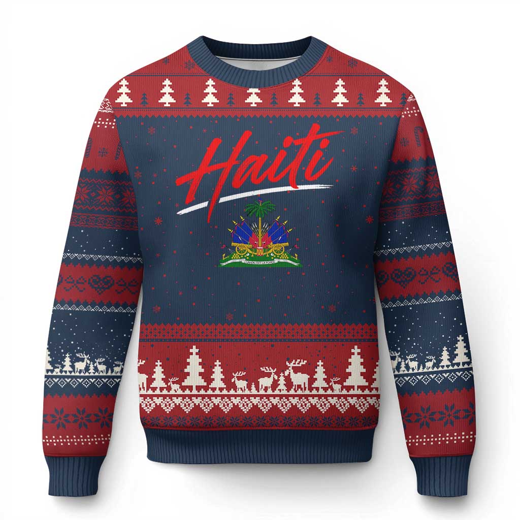 Retro Haiti Ugly Christmas Sweater Haitian Gift Ayiti Roots