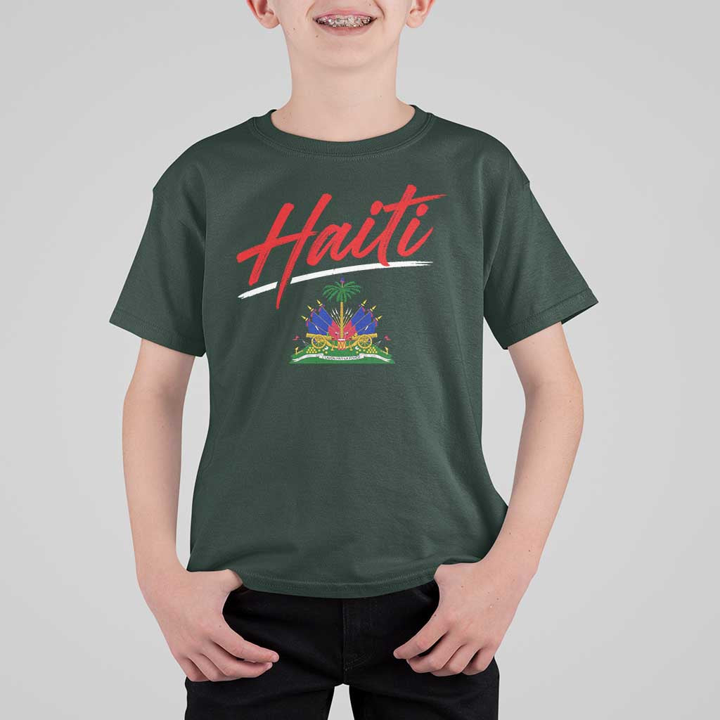 Retro Haiti T Shirt For Kid Haitian Gift Ayiti Roots