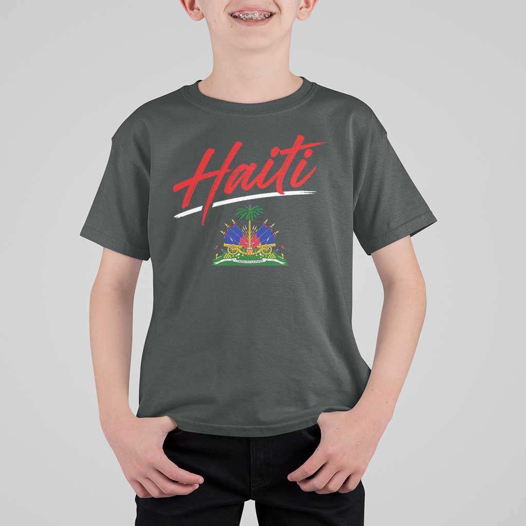 Retro Haiti T Shirt For Kid Haitian Gift Ayiti Roots