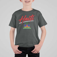 Retro Haiti T Shirt For Kid Haitian Gift Ayiti Roots