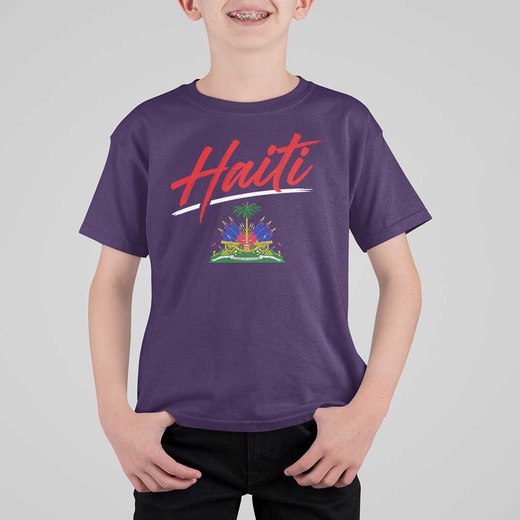 Retro Haiti T Shirt For Kid Haitian Gift Ayiti Roots