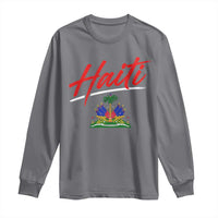 Retro Haiti Long Sleeve Shirt Haitian Gift Ayiti Roots