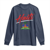 Retro Haiti Long Sleeve Shirt Haitian Gift Ayiti Roots