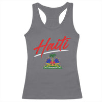 Retro Haiti Racerback Tank Top Haitian Gift Ayiti Roots