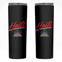 Retro Haiti Skinny Tumbler Haitian Gift Ayiti Roots