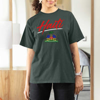 Retro Haiti T Shirt For Women Haitian Gift Ayiti Roots