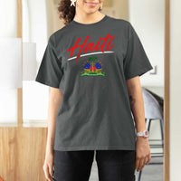 Retro Haiti T Shirt For Women Haitian Gift Ayiti Roots