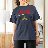Retro Haiti T Shirt For Women Haitian Gift Ayiti Roots