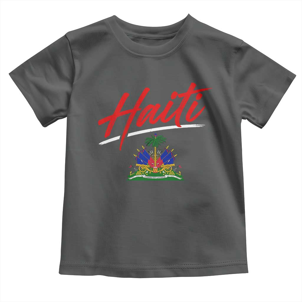 Retro Haiti Toddler T Shirt Haitian Gift Ayiti Roots