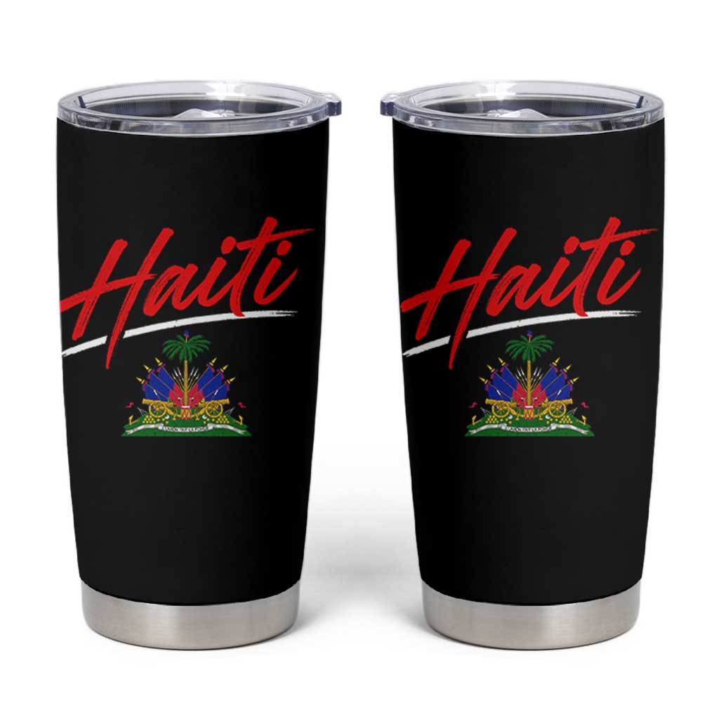 Retro Haiti Tumbler Cup Haitian Gift Ayiti Roots