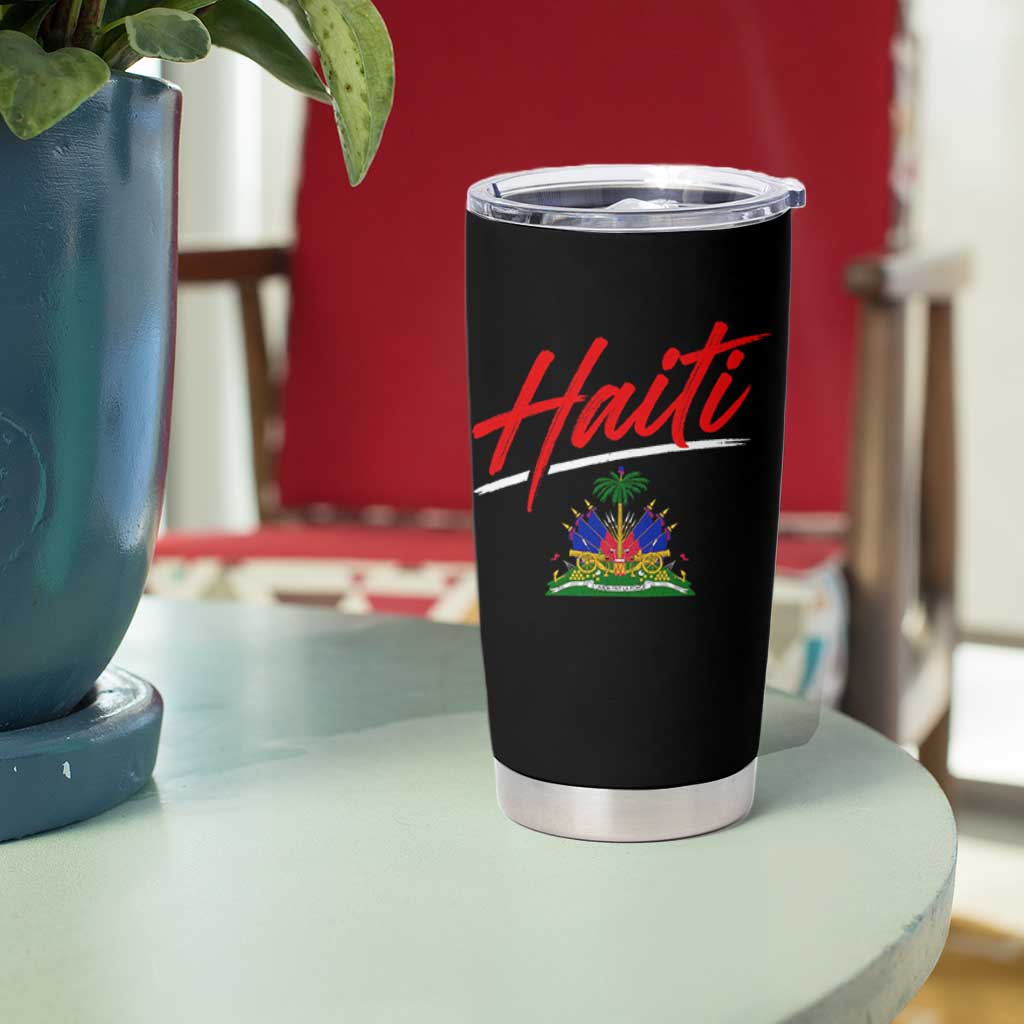 Retro Haiti Tumbler Cup Haitian Gift Ayiti Roots