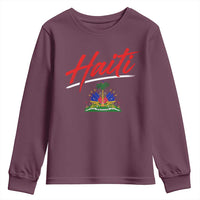 Retro Haiti Youth Sweatshirt Haitian Gift Ayiti Roots