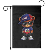 Cute Haiti Garden Flag Hip Hop Teddy Bear Haitian Flag Ayiti Roots