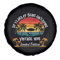 Vintage 50th Birthday Spare Tire Cover Retro 1976 Limited Edition 50 Year Old