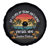 Vintage 50th Birthday Spare Tire Cover Retro 1976 Limited Edition 50 Year Old