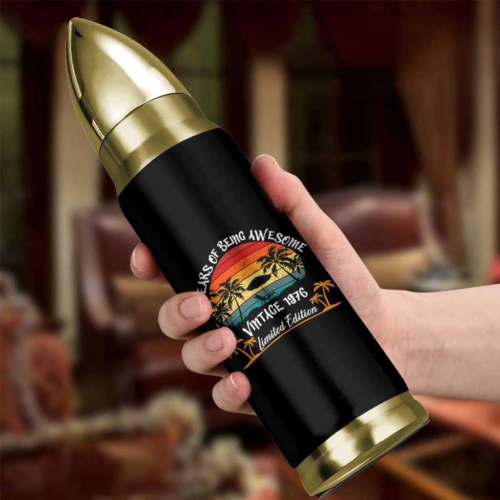 Vintage 50th Birthday Bullet Tumbler Retro 1976 Limited Edition 50 Year Old
