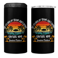 Vintage 50th Birthday 4 in 1 Can Cooler Tumbler Retro 1976 Limited Edition 50 Year Old