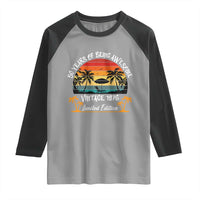 Vintage 50th Birthday Raglan Shirt Retro 1976 Limited Edition 50 Year Old
