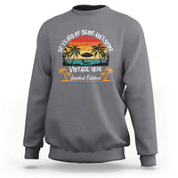 Vintage 50th Birthday Sweatshirt Retro 1976 Limited Edition 50 Year Old