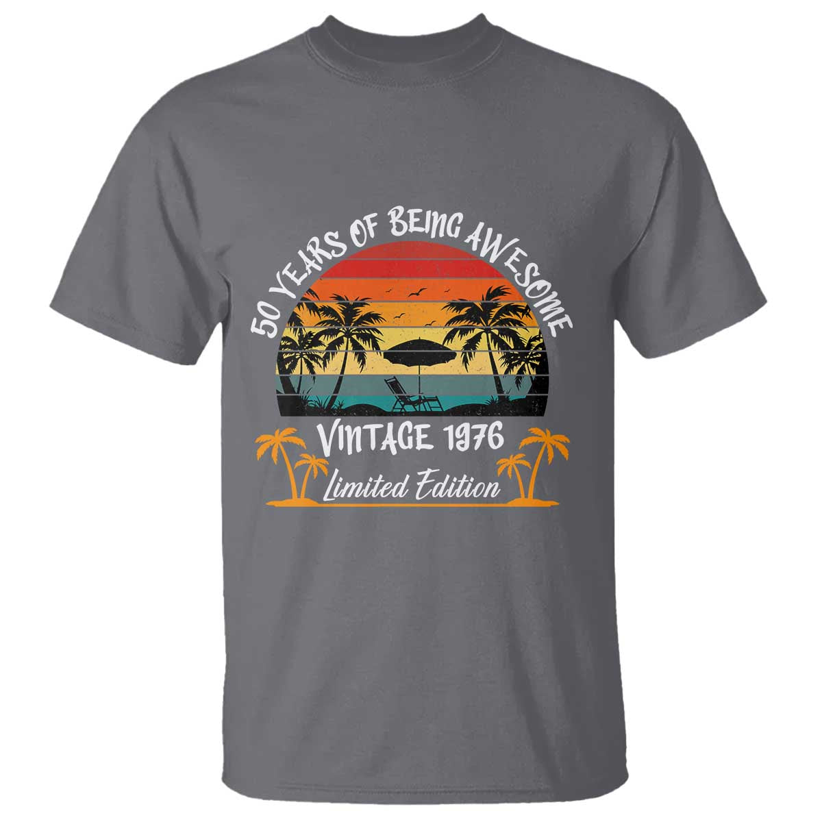 Vintage 50th Birthday T Shirt Retro 1976 Limited Edition 50 Year Old