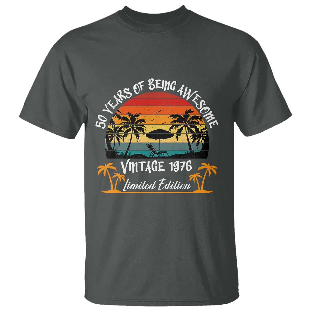 Vintage 50th Birthday T Shirt Retro 1976 Limited Edition 50 Year Old